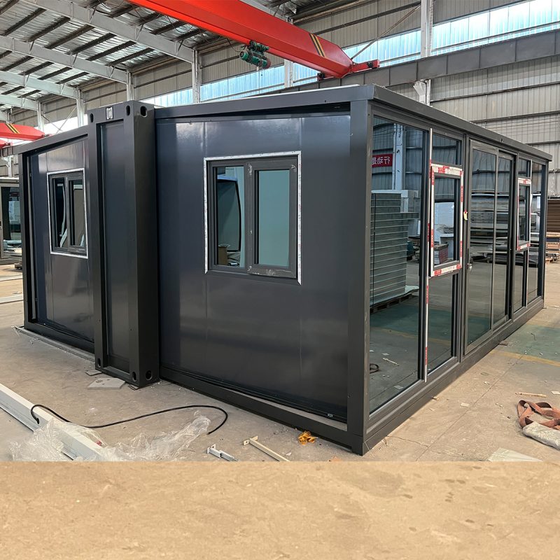 15FT Steel Expandable Container House Living Folding Office Container Home 15ft F700 Foldable Shop Container Homes Sandwich