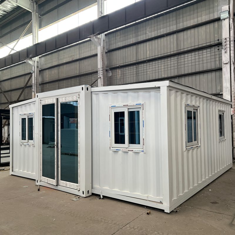 20ft Expandable Hurricane Proof Container House Portable Steel Prefab Office Mobile Cabin for Outdoor Use