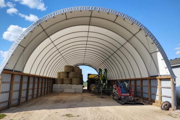 Refugio Domo para Contenedor de 40 Pies a Medida – Estructura de Acero con Cubierta de PVC Impermeable — imagen 4