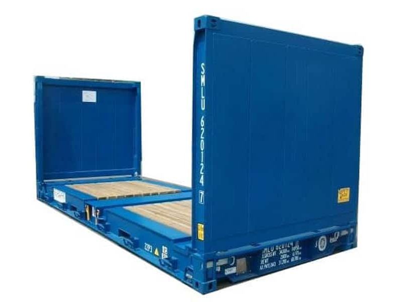20FT Used Flat Rack Shipping Container
